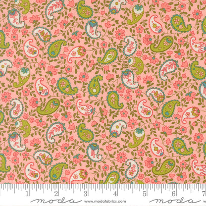 Chloe's Closet Moda Fabrics Happy Daze Peaceful Paisley 33845 12 Bubblegum