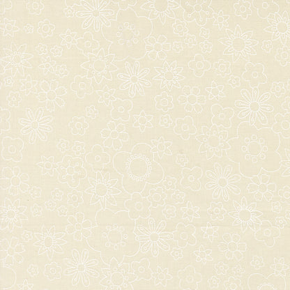 Chloe's Closet Moda Fabrics Happy Daze Petal Power 33841 21 Cloud White