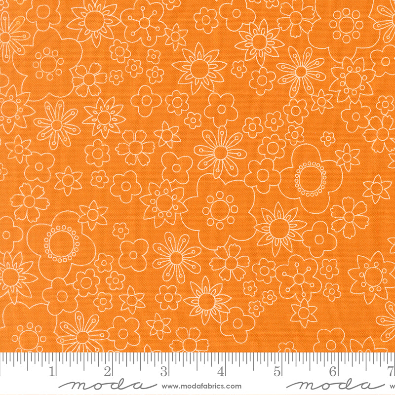 Chloe's Closet Moda Fabrics Happy Daze Petal Power 33841 24 Sunrays