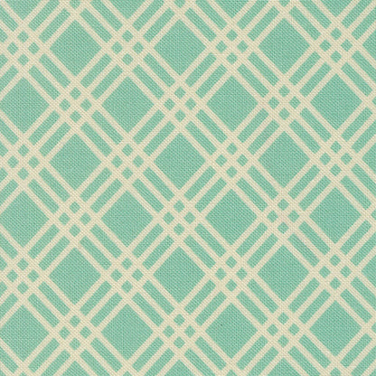 Chloe's Closet Moda Fabrics Happy Daze Picnic Plaid 33847 18 Aqua