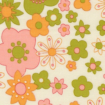 Chloe's Closet Moda Fabrics Petal Power 3384111 Cloud