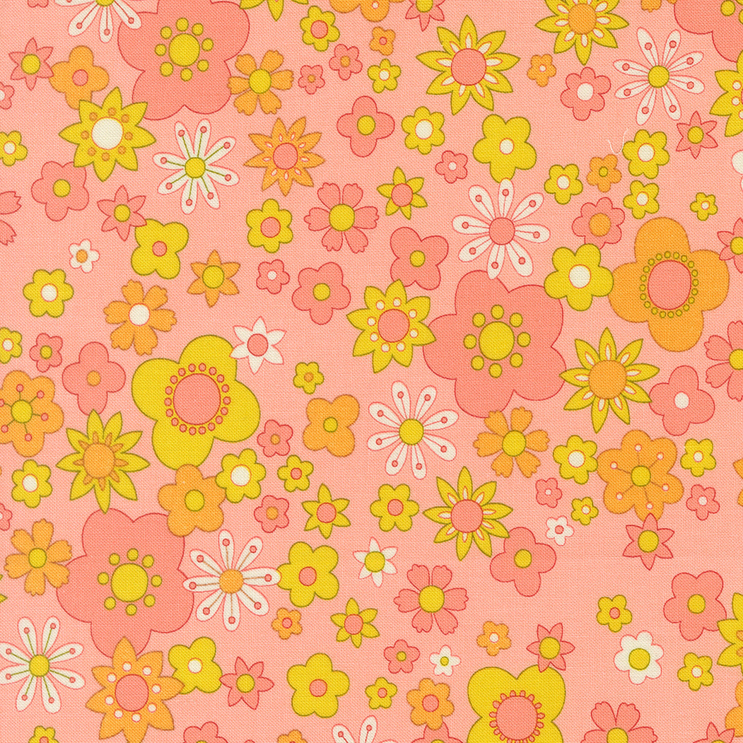Chloe's Closet Moda Fabrics Petal Power 3384112 Bubblegum