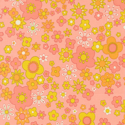 Chloe's Closet Moda Fabrics Petal Power 3384112 Bubblegum