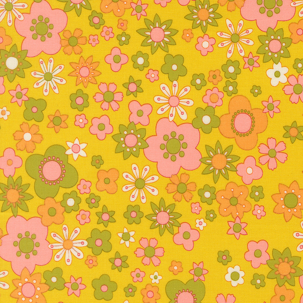 Chloe's Closet Moda Fabrics Petal Power 3384115 Citrine