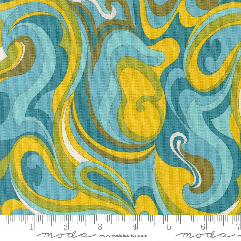 Chloe's Closet Moda Fabrics Vibing Aqua 33844 15