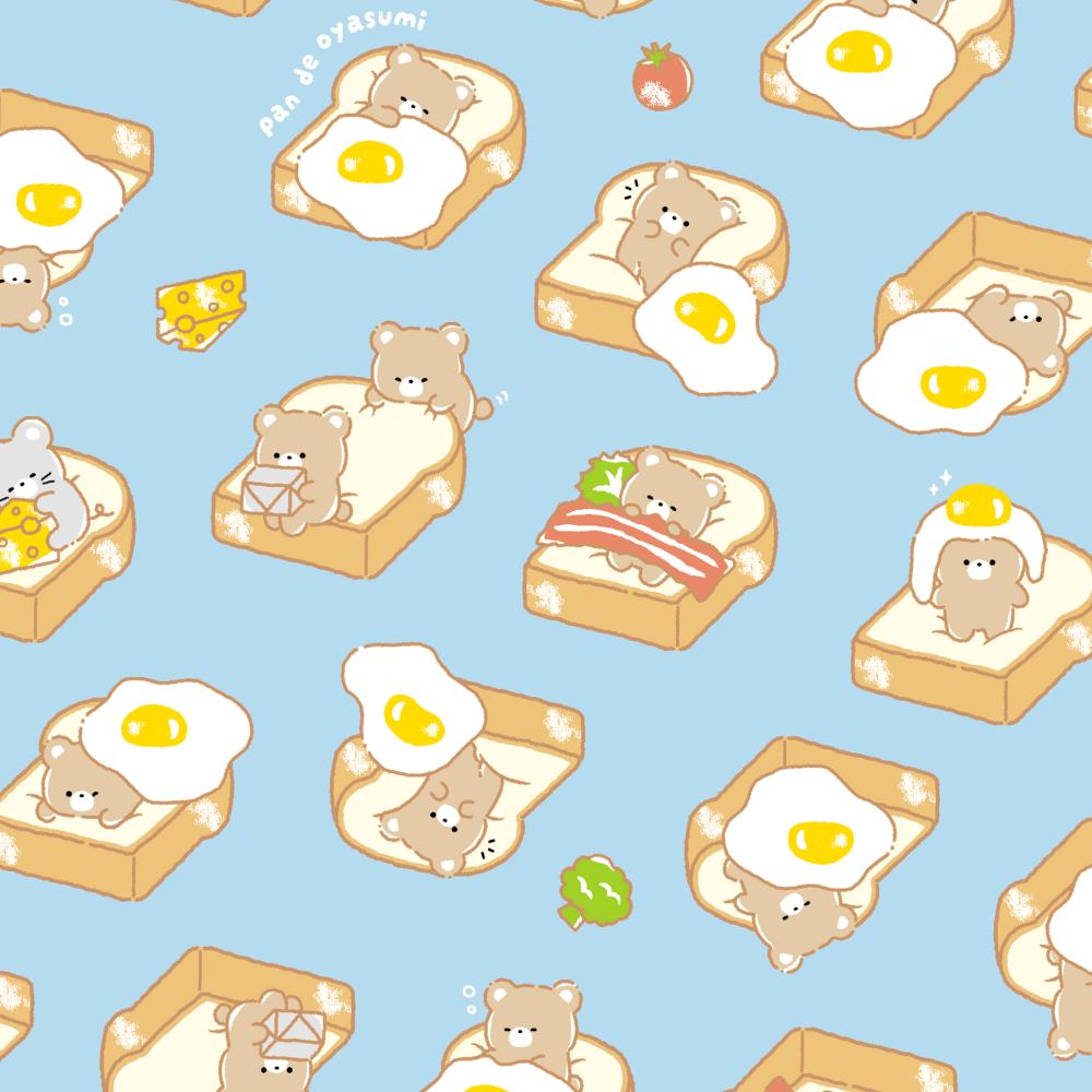 Cosmo Textile Teddy Bear Toast Blue Oxford AP55107