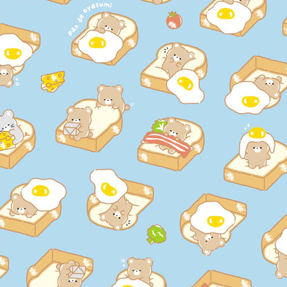 Cosmo Textile Teddy Bear Toast Blue Oxford AP55107