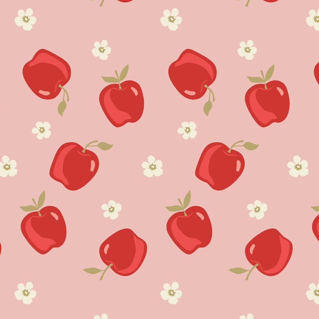 Dani Mogstad Riley Blake Designs Vintage Charm Apples C15273-BLUSH