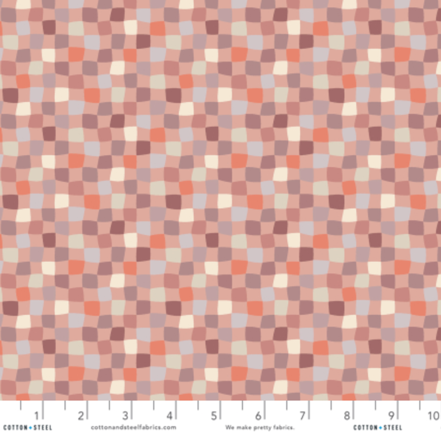 Day 51 Cotton + Steel RJR Fabrics Sweet Treats Florentine DA102-SS1 Strawberry Sorbet