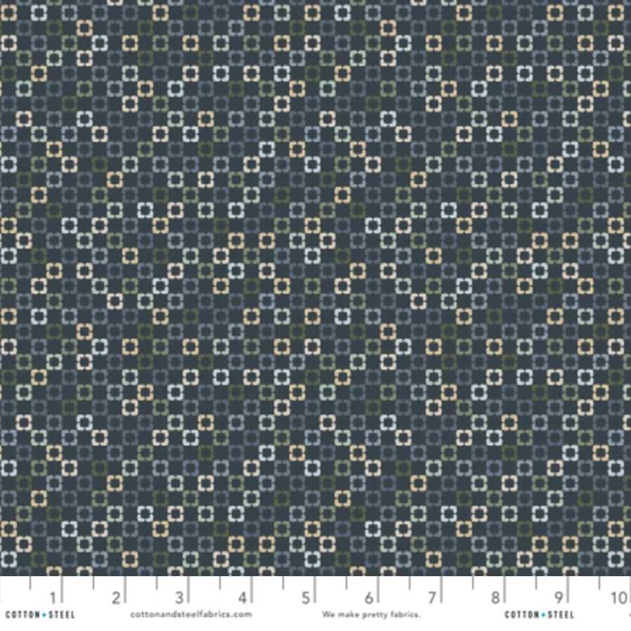 Day 51 Cotton + Steel RJR Fabrics Sweet Treats Madeleine DA101-DB2 Dusky Blue