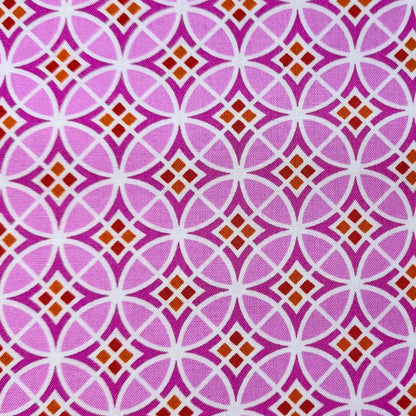 Dena Designs FreeSpirit Fabrics Monaco Circle Pane Fuchsia 