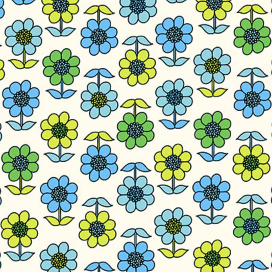Denyse Schmidt Windham Fabrics Bonny Daisy 53641-4 Blue