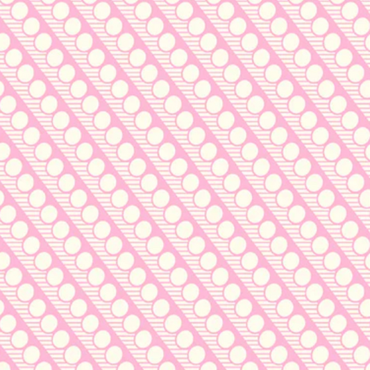 Denyse Schmidt Windham Fabrics Bonny Diagonal Dot 53644-1 Light Pink