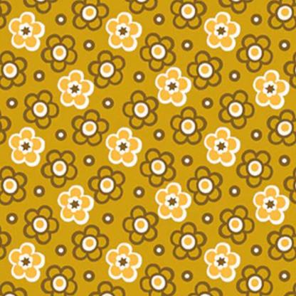 Denyse Schmidt Windham Fabrics Bonny Shadow Posy 53642-7 Ochre