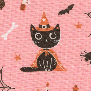 Elena Amo Moda Fabrics Purrs and Boos Cats 39060 13 Candy