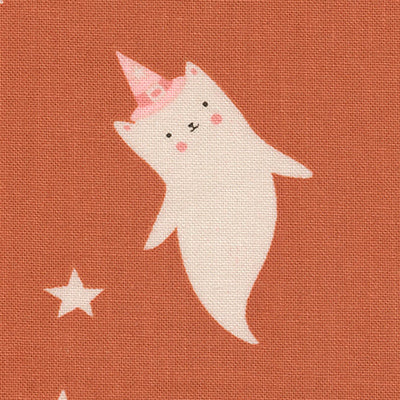 Elena Amo Moda Fabrics Purrs and Boos Ghosts 39061 15 Spice