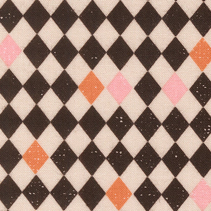 Elena Amo Moda Fabrics Purrs and Boos Harlequin Diamonds 39067 26 Black Cat