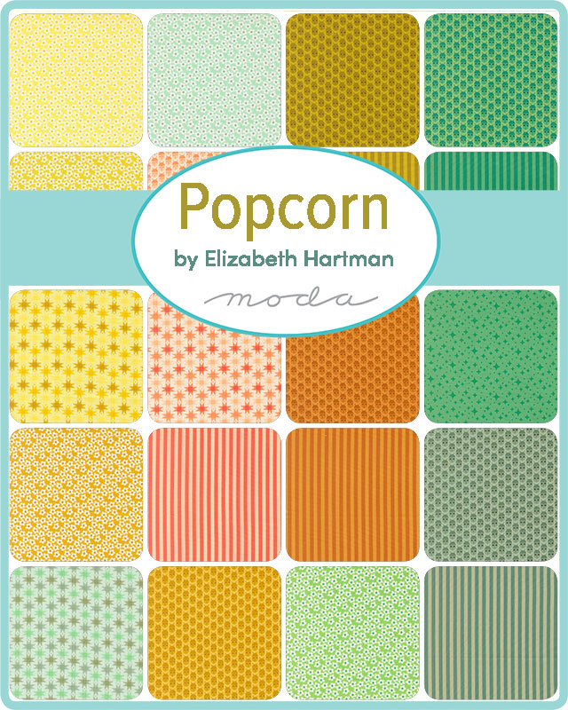 Elizabeth Hartman Moda Fabrics Popcorn 5" Charm Pack 51280PP