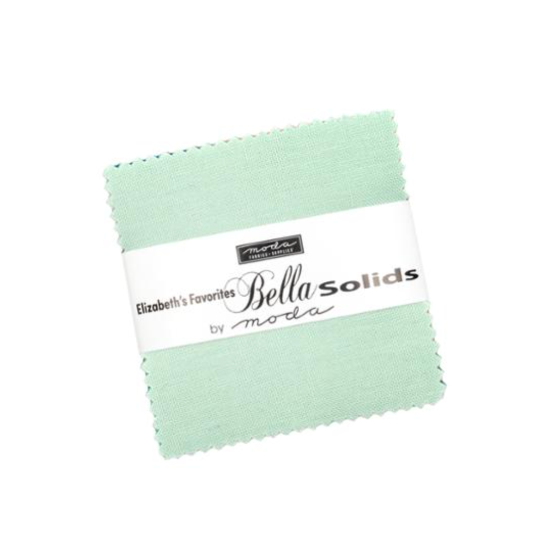 Elizabeth's Favorites 2025 Bella Solids 2.5" Mini Charm Pack Moda Fabrics 9900MCE