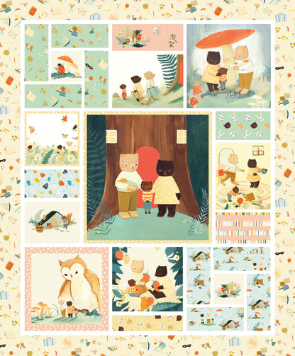 Emily Winfield Martin Riley Blake Designs The Littlest Family's Big Day Panel PD-11497-Panel