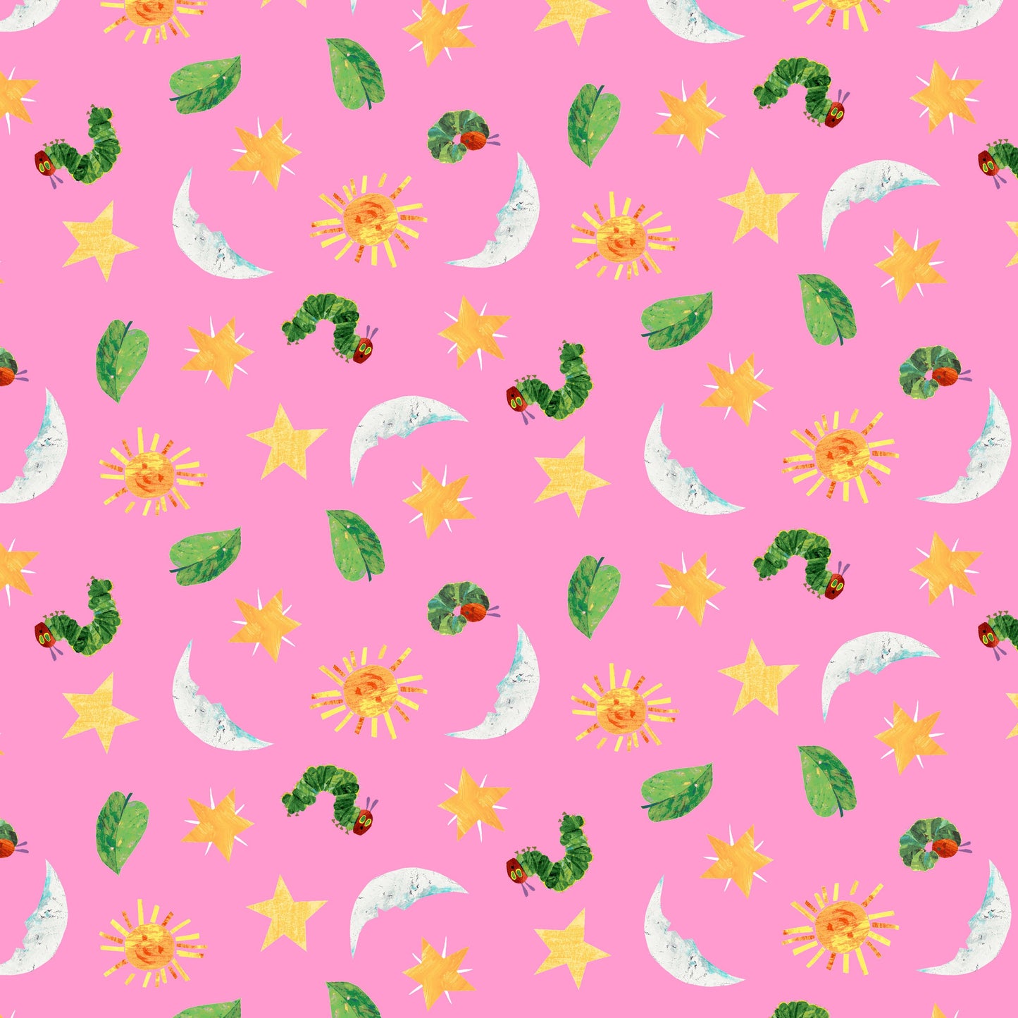 Eric Carle The Very Hungry Caterpillar Snack Time Sun Moon and Stars A-1439-E Pink