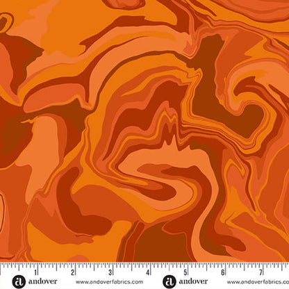 Eye Candy Quilts Andover Fabrics Nebula A-1506-O Carrot