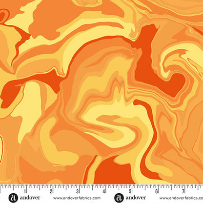 Eye Candy Quilts Andover Fabrics Nebula A-1506-Y Marigold