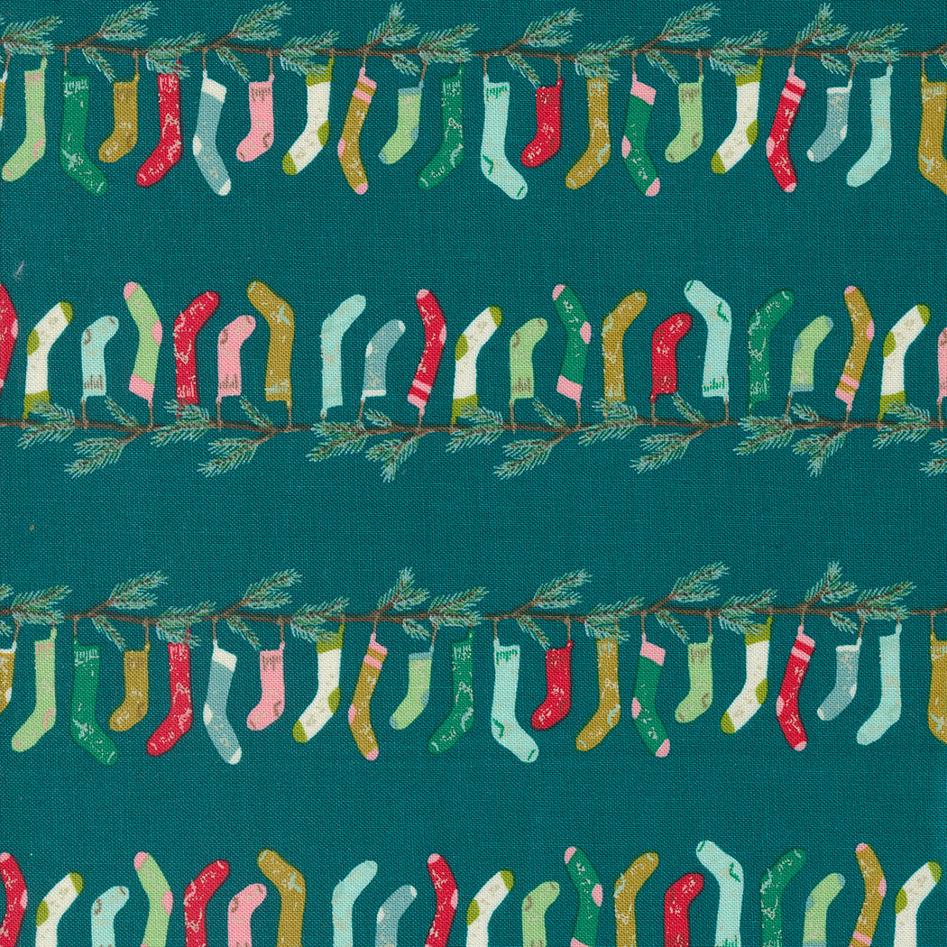 Fancy That Design House Moda Fabrics Cozy Wonderland Stocking Stripe 45592 15