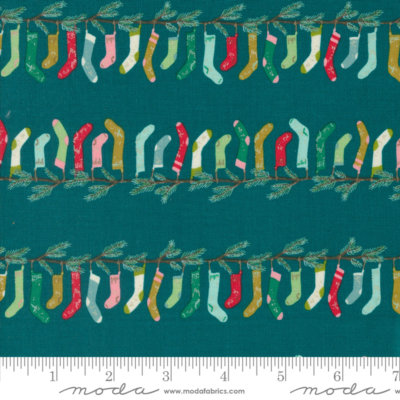 Fancy That Design House Moda Fabrics Cozy Wonderland Stocking Stripe 45592 15