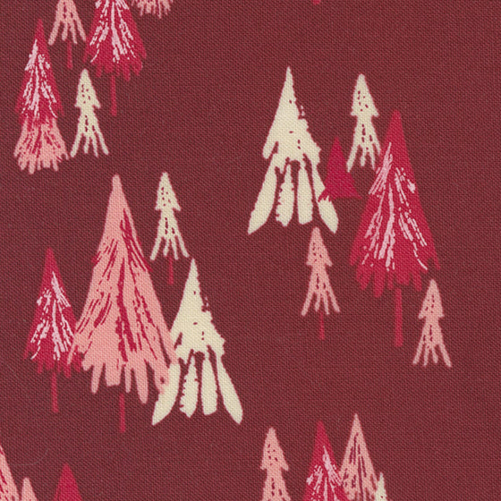 Fancy That Design House Moda Fabrics Good News Great Joy Fir Forest 45562 14 Cranberry