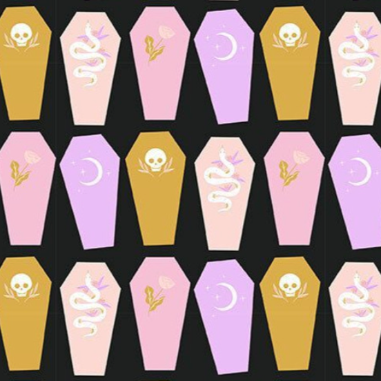Faye Guanipa Harvest Moon Coffins Dear Stella Leezaworks Meowloween Ghost Kitties Ash Dear Stella 2815