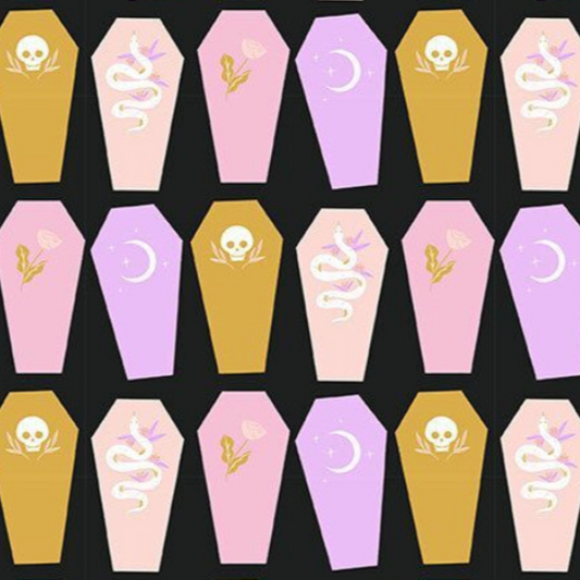 Faye Guanipa Harvest Moon Coffins Dear Stella Leezaworks Meowloween Ghost Kitties Ash Dear Stella 2815