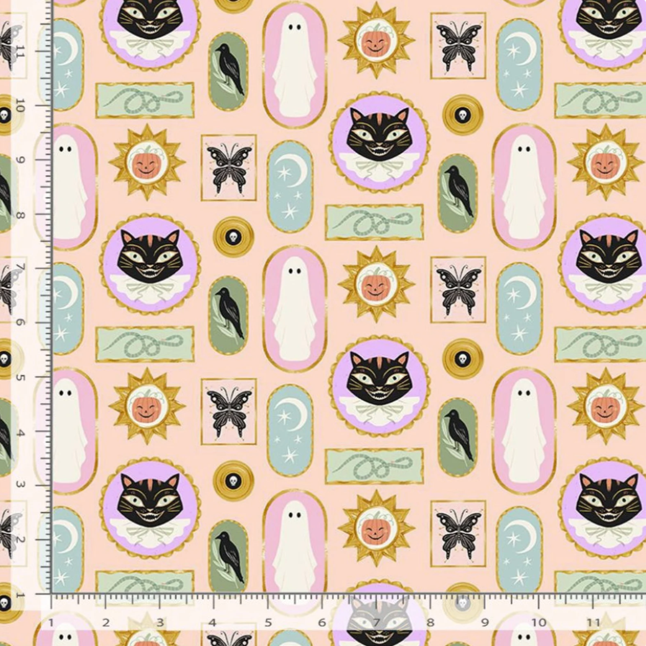 Faye Guanipa Harvest Moon Spooky Frames Dear Stella 2818 Blush