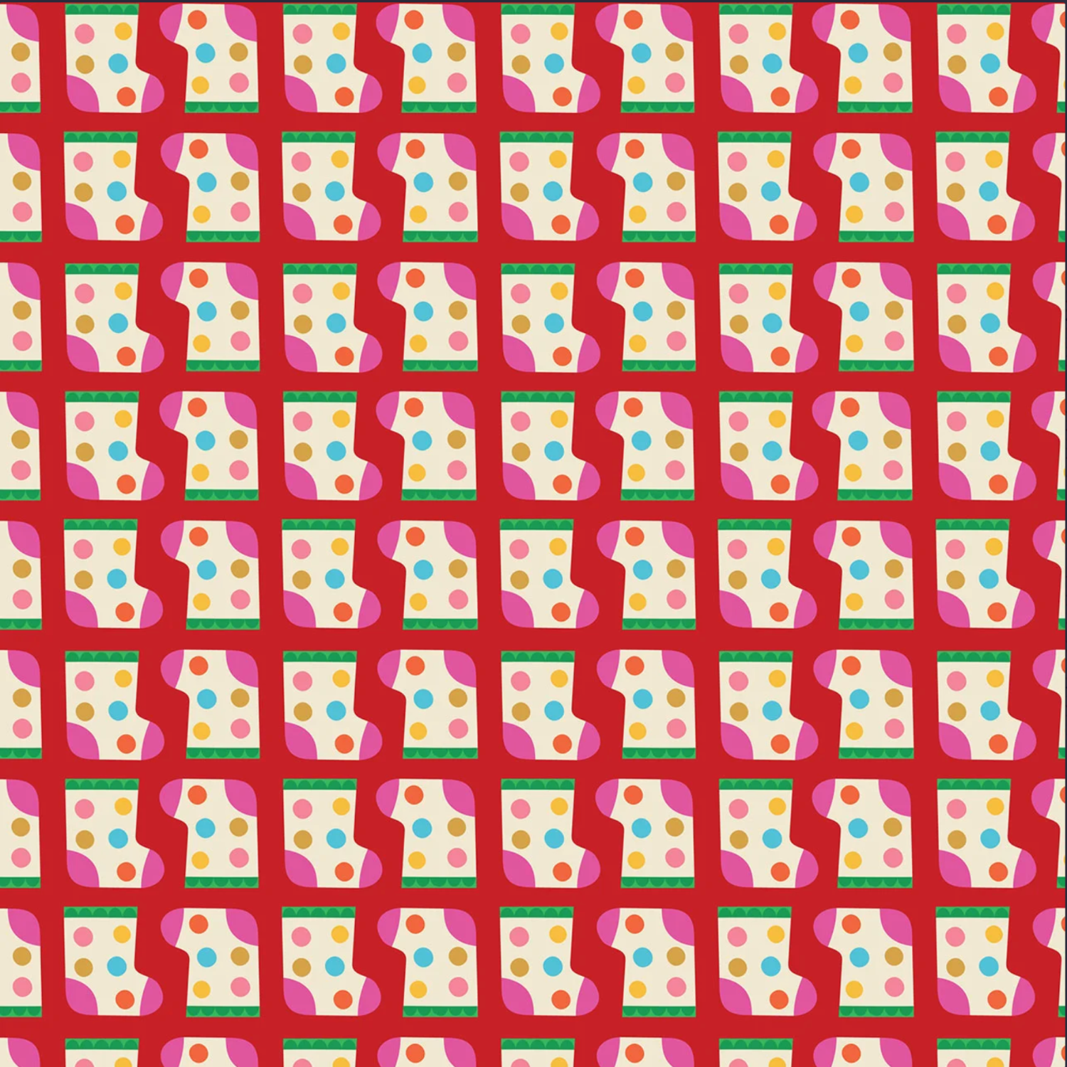 Fizzy Pop Prints Thread and Ink Design Home for Christmas HOME1052 Stockings
