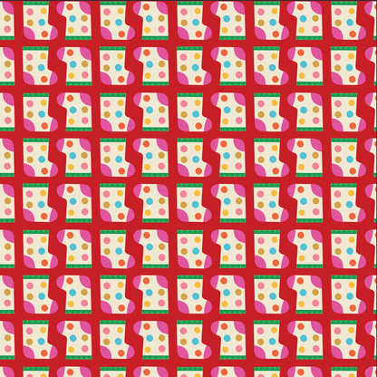 Fizzy Pop Prints Thread and Ink Design Home for Christmas HOME1052 Stockings