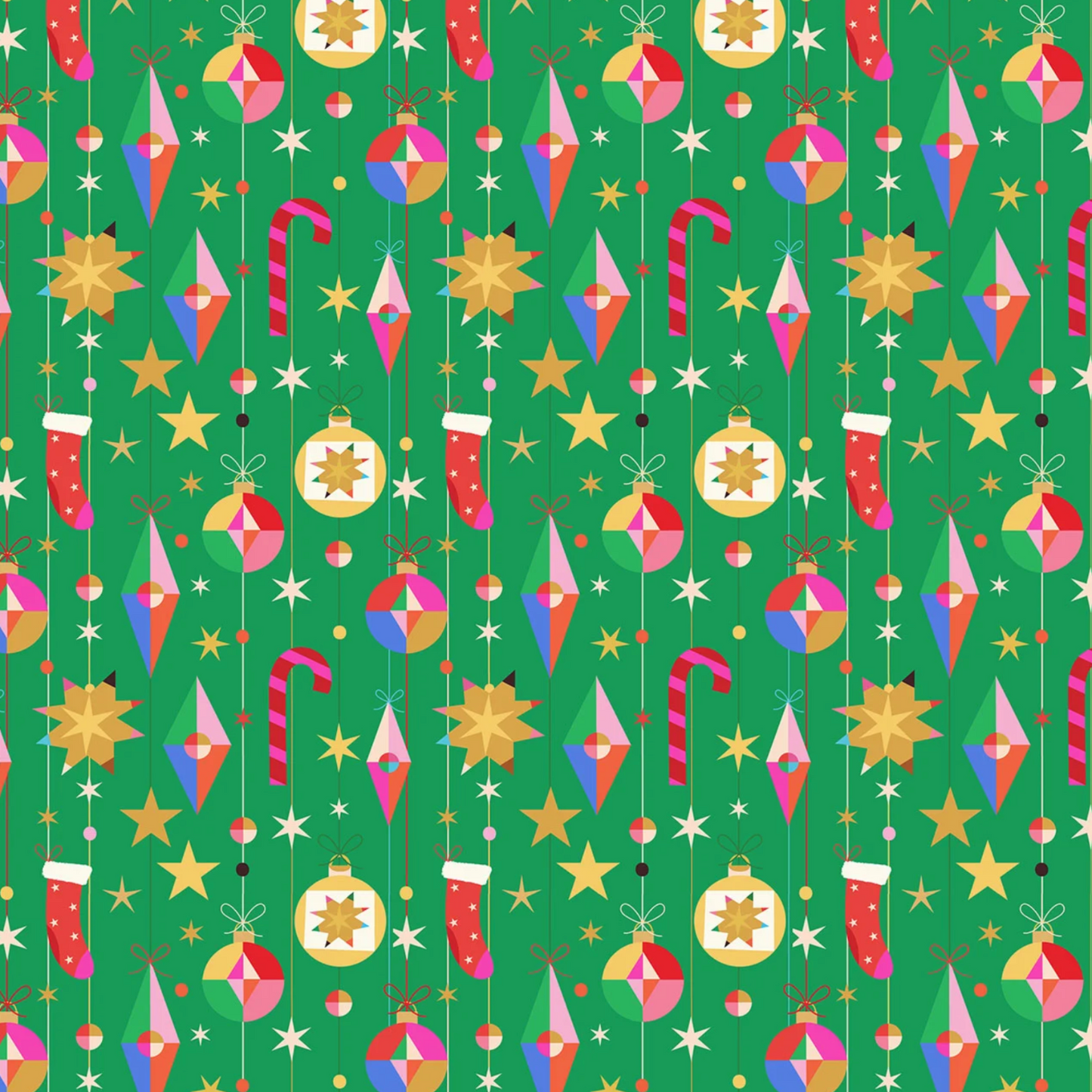 Fizzy Pop Prints Thread and Ink Design Home for Christmas HOME1053 Deck the Tree