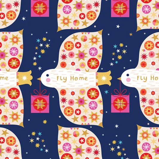 Fizzy Pop Prints Thread and Ink Design Home for Christmas HOME1054 Flying Home