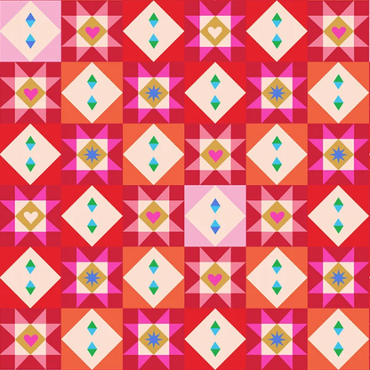 Fizzy Pop Prints Thread and Ink Design Home for Christmas HOME1055 Festive Tiles