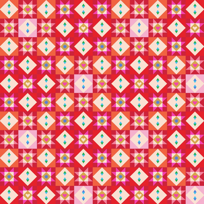 Fizzy Pop Prints Thread and Ink Design Home for Christmas HOME1055 Festive Tiles