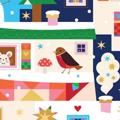 Fizzy Pop Prints Thread and Ink Design Home for Christmas HOME 1051 Christmas Eve