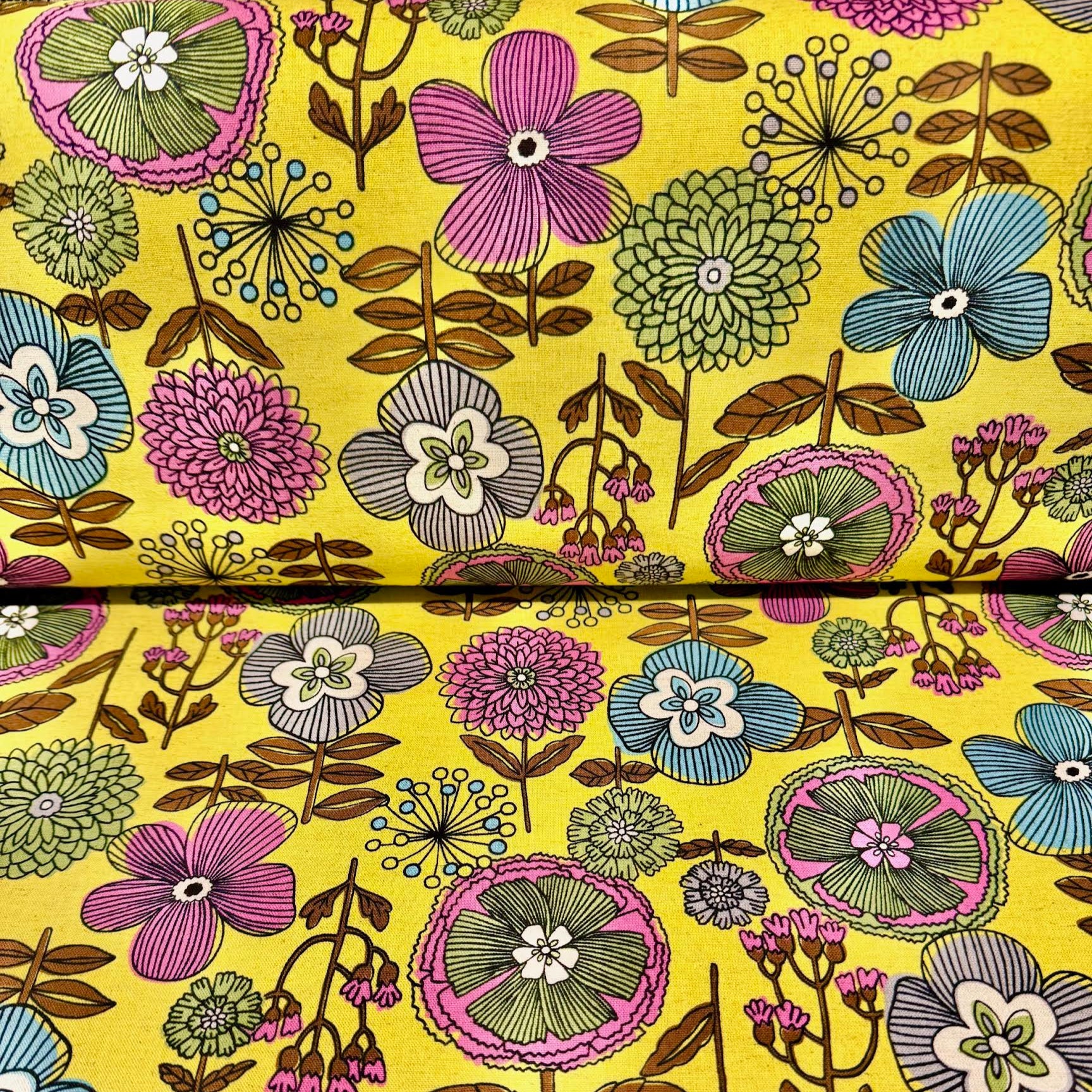 Fuwari Japanese Import Scandinavian Floral Canvas AS7800R-1