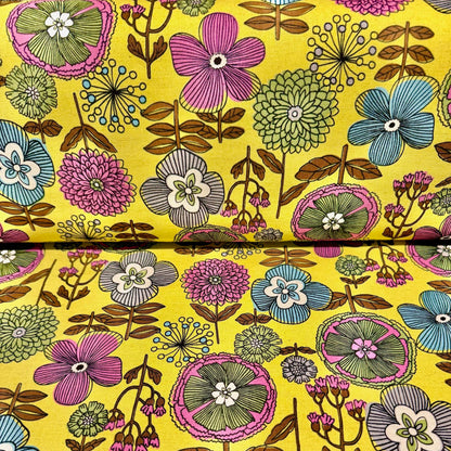 Fuwari Japanese Import Scandinavian Floral Canvas AS7800R-1