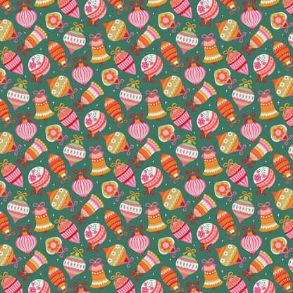 Geetanjali Behera Thread and Ink Design Studio Deck the Halls Baubles DECK1065