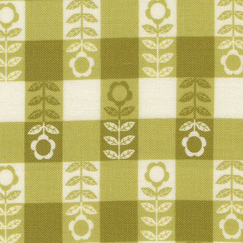 Gingiber Moda Fabrics Night Owl Flower Plaid 48426 15 Leaf