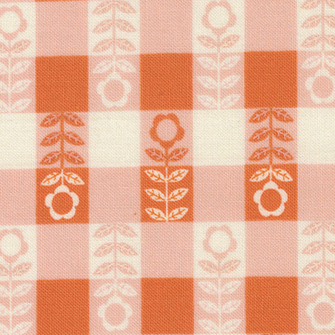 Gingiber Moda Fabrics Night Owl Flower Plaid 48426 20 Petal