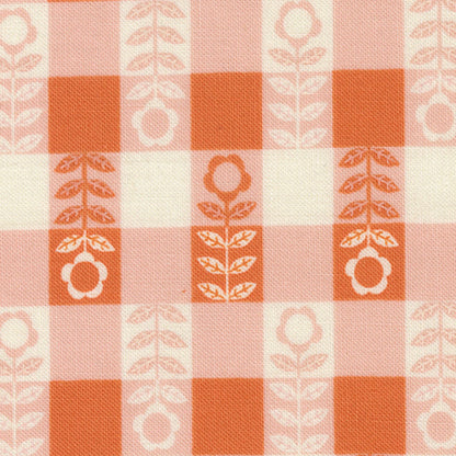 Gingiber Moda Fabrics Night Owl Flower Plaid 48426 20 Petal