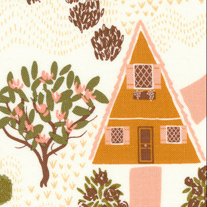 Gingiber Moda Fabrics Quaint Cottage Street View Cloud 48370 11