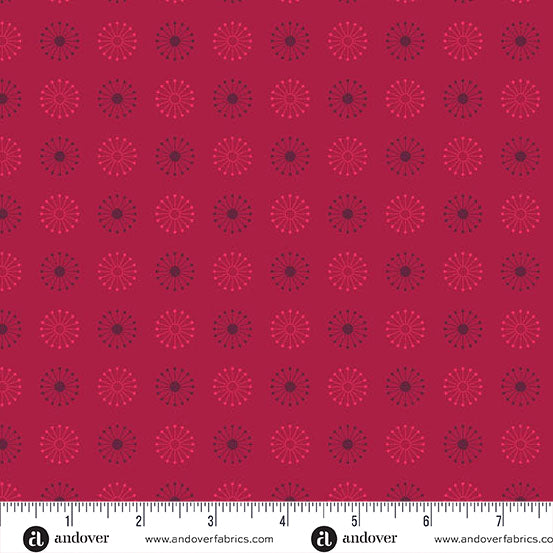 Giucy Giuce Andover Fabrics 40 Atoms A-1394-R Petunia