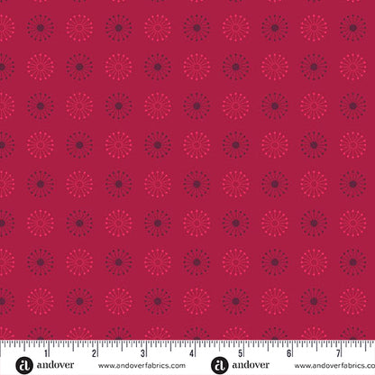 Giucy Giuce Andover Fabrics 40 Atoms A-1394-R Petunia