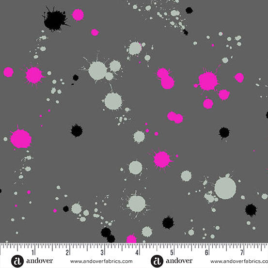 Giucy Giuce Andover Fabrics 40 Spatter A-140-C Dayglo